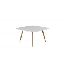 Plaza Sofabord 80 x 80- Natur og Hvid