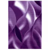 Plus Kortluvet tæppe Abstrakt Bølge - Lilla