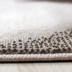 Plus Kortluvet tæppe Abstrakt Bølge - Brun