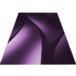 Plus Kortluvet tæppe Bølge - Lilla