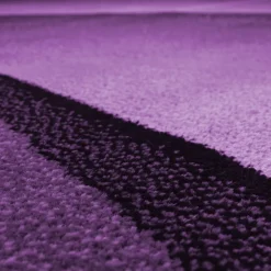 Plus Kortluvet tæppe Bølge - Lilla