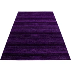 Plus Kortluvet tæppe Ensfarvet - Lilla