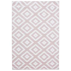 Plus Kortluvet tæppe Geometrisk - Pink