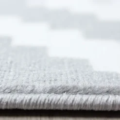 Plus Kortluvet tæppe Geometrisk - Grå
