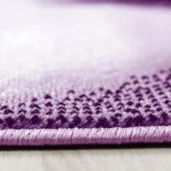 Plus Kortluvet Tæppeløber Abstrakt Bølge - Lilla