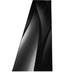 Plus Kortluvet Tæppeløber Bølge - Sort