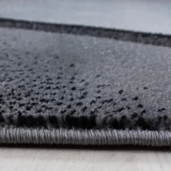 Plus Kortluvet Tæppeløber Bølge - Sort