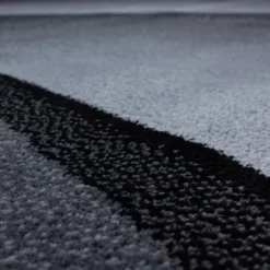 Plus Kortluvet Tæppeløber Bølge - Sort