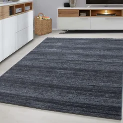 Plus Kortluvet Tæppeløber Ensfarvet - Grå