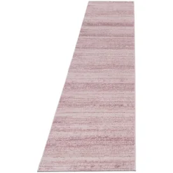 Plus Kortluvet Tæppeløber Ensfarvet - Pink