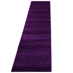 Plus Kortluvet Tæppeløber Ensfarvet - Lilla