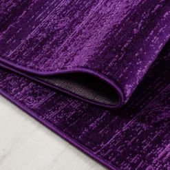 Plus Kortluvet Tæppeløber Ensfarvet - Lilla