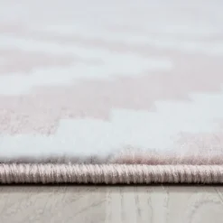 Plus Kortluvet Tæppeløber Geometrisk - Pink