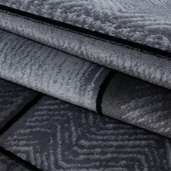 Plus Kortluvet Tæppeløber Sten - Sort