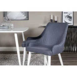 Polar Rundt Spisebordssæt - Blå og Hvid