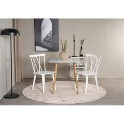 Polar Spisebord 75 x 75 cm - Hvid