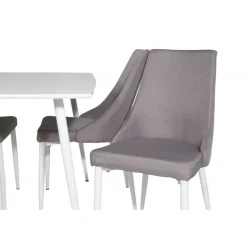 Polar Spisebordssæt - Grå og Hvid