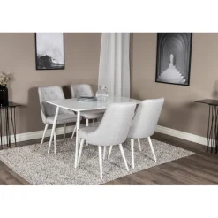 Polar Spisebordssæt - Grå og Hvid