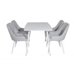 Polar Spisebordssæt - Grå og Hvid