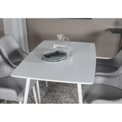 Polar Spisebordssæt - Grå og Hvid