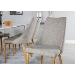 Polar Spisebordssæt - Lysegrå, Natur og Hvid