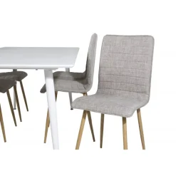 Polar Spisebordssæt - Lysegrå, Natur og Hvid