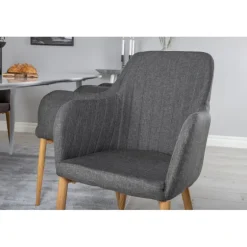 Polar Spisebordssæt - Mørkegrå, Natur og Hvid