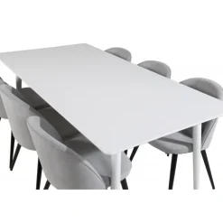 Polar Spisebordssæt - Sort, Lysegrå og Hvid