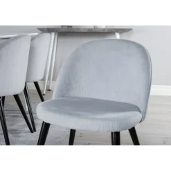 Polar Spisebordssæt - Sort, Lysegrå og Hvid