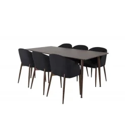 Polar Spisebordssæt - Sort og Natur