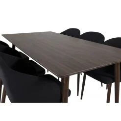 Polar Spisebordssæt - Sort og Natur