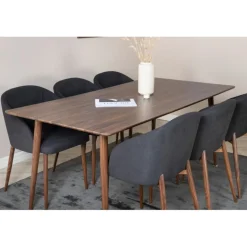 Polar Spisebordssæt - Sort og Natur