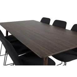 Polar Spisebordssæt - Sort og Natur