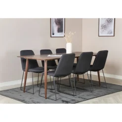 Polar Spisebordssæt - Sort og Natur