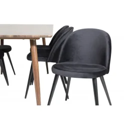 Polar Spisebordssæt - Sort og Natur