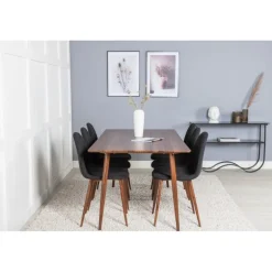 Polar Spisebordssæt - Sort og Natur