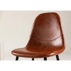 Polar Spisebordsstol - Cognac Pu læder