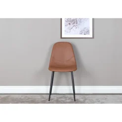 Polar Spisebordsstol - Cognac Pu læder