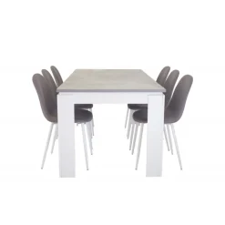 Polar Spisebordsstol - Grå og Hvid