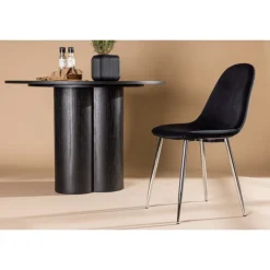 Polar Spisebordsstol - Sort og Sølvgrå