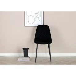 Polar Spisebordsstol - Sort velour