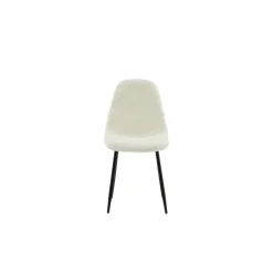 Polar Spisestol - Hvid med sorte ben