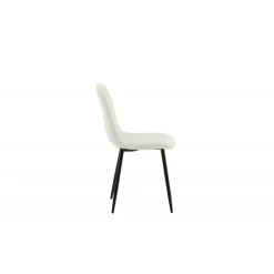 Polar Spisestol - Hvid med sorte ben