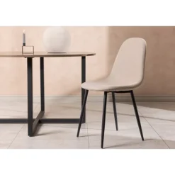 Polar Spisestuestol - Beige og Sort