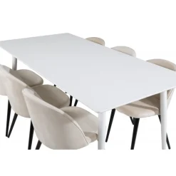Polar t Spisebordssæt - Beige, Sort og Hvid