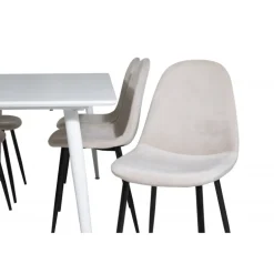 Polar t Spisebordssæt - Beige, Sort og Hvid