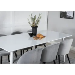 Polar t Spisebordssæt - Sort, Lysegrå og Hvid