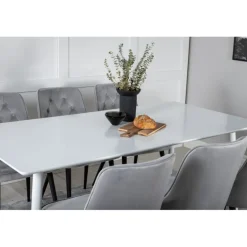 Polar t Spisebordssæt - Sort, Lysegrå og Hvid