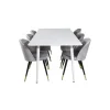Polar t Spisebordssæt - Sort, Messing, Lysegrå og Hvid