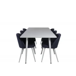 Polar t Spisebordssæt - Sort, Blå og Hvid